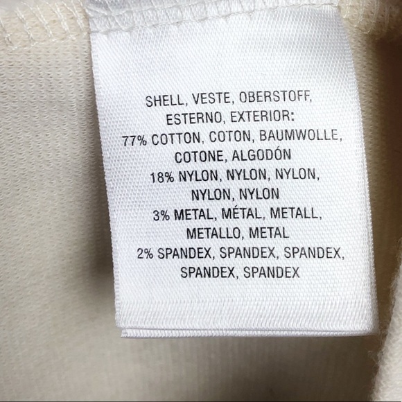 Maeve Anthro Silver Creme Stripe Bell Sleeve Top - Picture 6 of 6